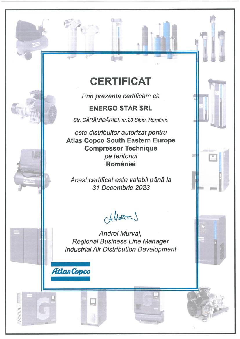 Certificat Distribuitor Autorizat