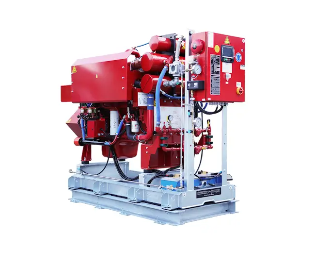 Unitate compactă de pompă de incendiu diesel – sculă Atlas Copco pentru aplicații industriale