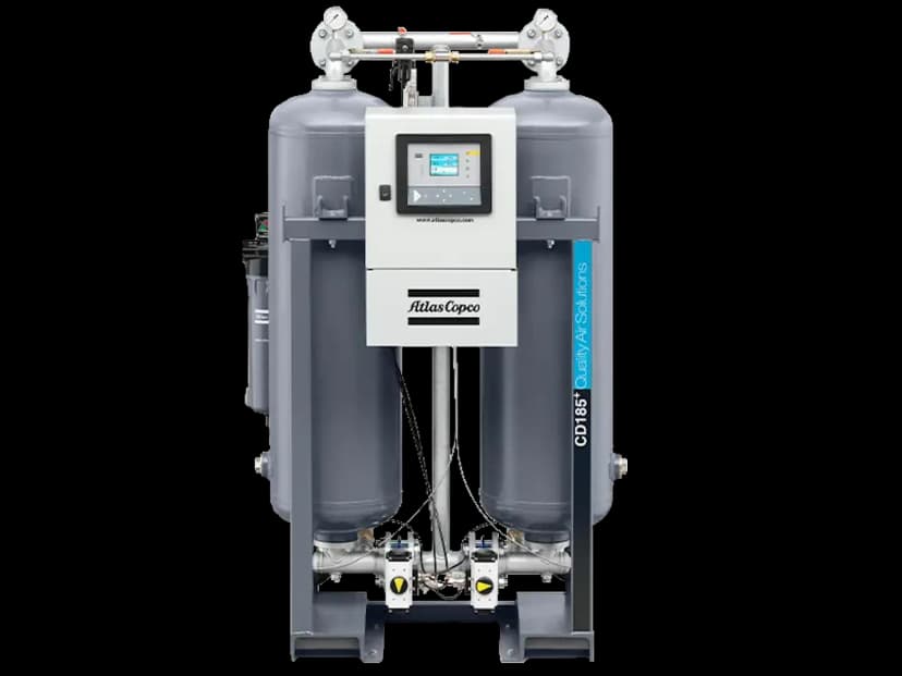 Uscătoarele BD+, CD+ și XD+ Atlas Copco – specificații tehnice și capacitate mare de aer