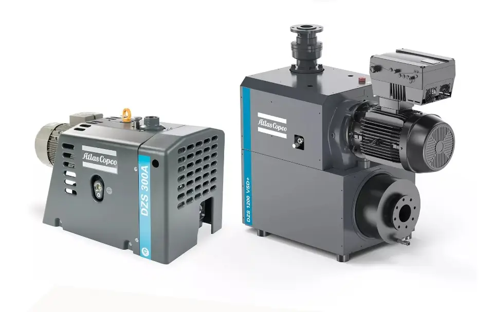Atlas Copco DZS A dry claw vacuum pump – eficiență de vid ridicată