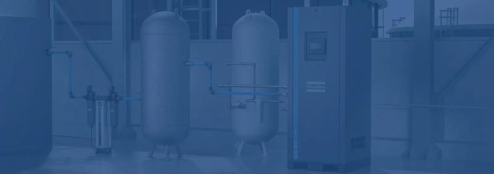 Rezervoare de aer comprimat Atlas Copco pentru stocare și presiune constantă